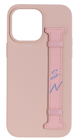 Customized Soft Pink Silicon Side Strap Case