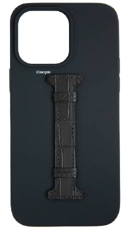 Customized Black Silicon Middle Strap Case