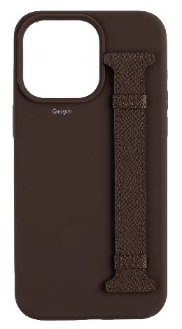 Customized Brown Silicon Side Strap Case