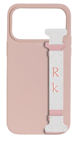 Customized Soft Pink Silicon Side Strap Case