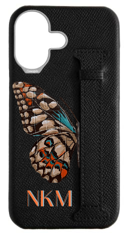 Customized Black Epsom Side Strap Case