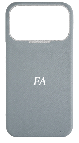 Customized Light Blue Grey Strapless Epsom Case