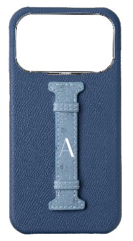 Customized River Blue / Aqua Exotic Ostrich Middle Strap Case