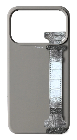 Customized Grey Silicon Side Strap Case
