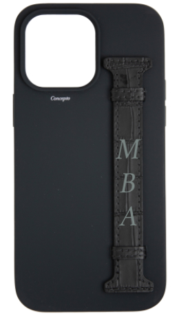 Customized Black Silicon Side Strap Case