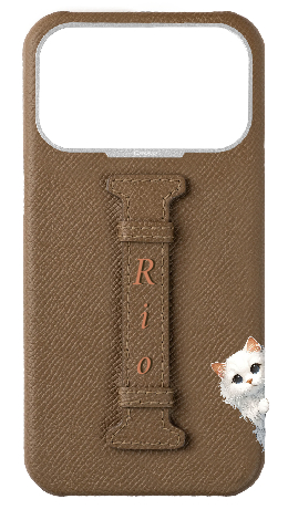 Customized Taupe Epsom Middle Strap Case