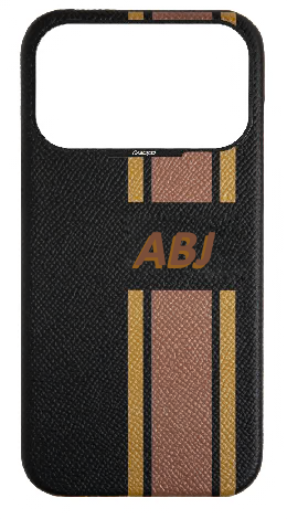 Customized Striped Black Strapless Case