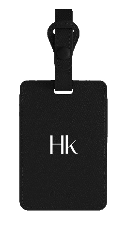 Customized Black Luggage Tag