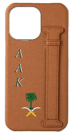 Customized Tan Epsom Side Strap Case