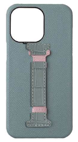 Customized Baby Blue / Pink Limited Edition Middle Strap Case