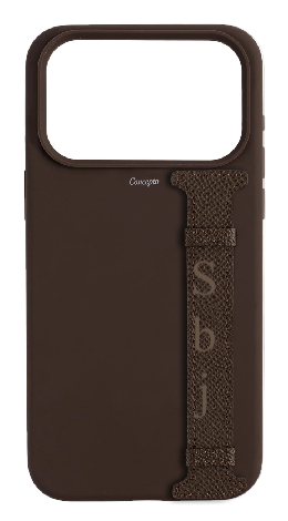 Customized Brown Silicon Side Strap Case