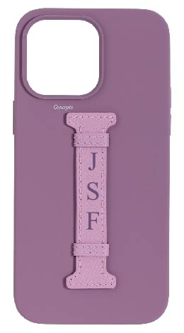 Customized Purple Silicon Middle Strap Case