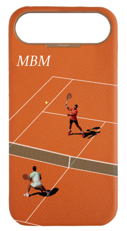 Customized Orange Strapless Epsom Case 
                 Tennis