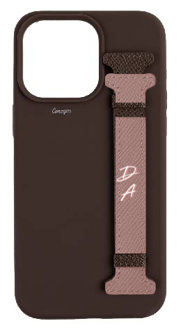 Customized Brown Silicon Side Strap Case