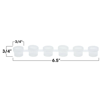 Empty Paint Containers - 6x 1/6th oz.