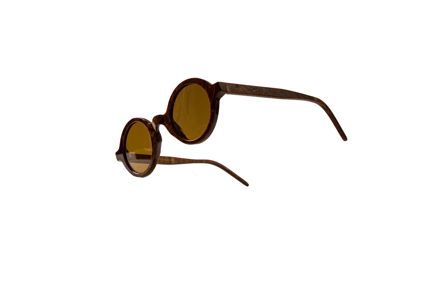 Walnut Brown Marbled Orb Sunglasses