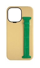 Yellow / Green Exotic Crocodile Side Strap Case