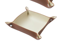 Brown / Cream Leather Tray