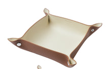 Brown / Cream Leather Tray