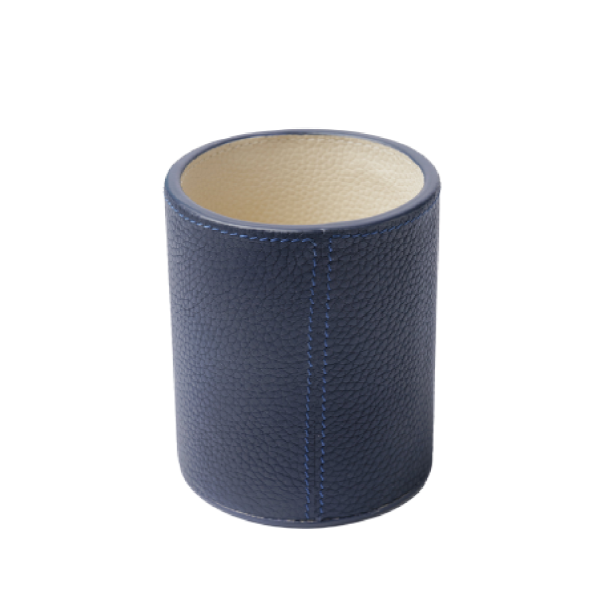 Navy / White Leather Cup