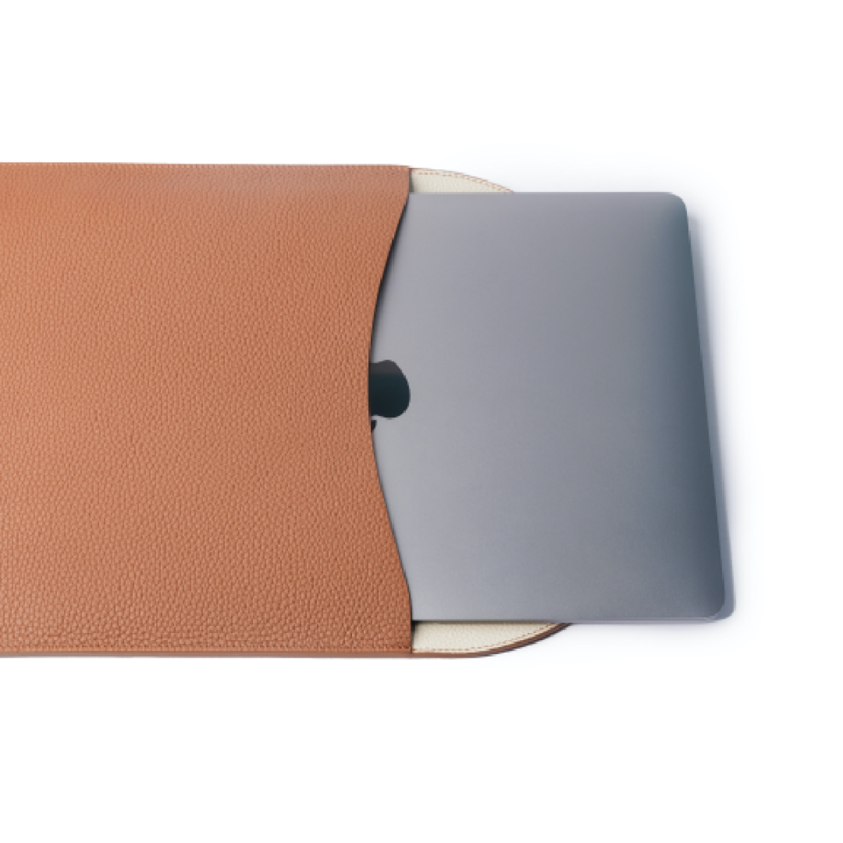 Tan / Cream Leather Sleeve