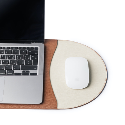 Tan / Cream Leather Sleeve