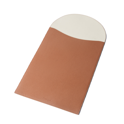 Tan / Cream Leather Sleeve