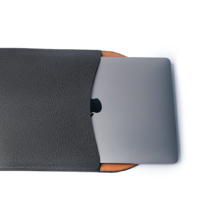 Black / Camel Leather Sleeve