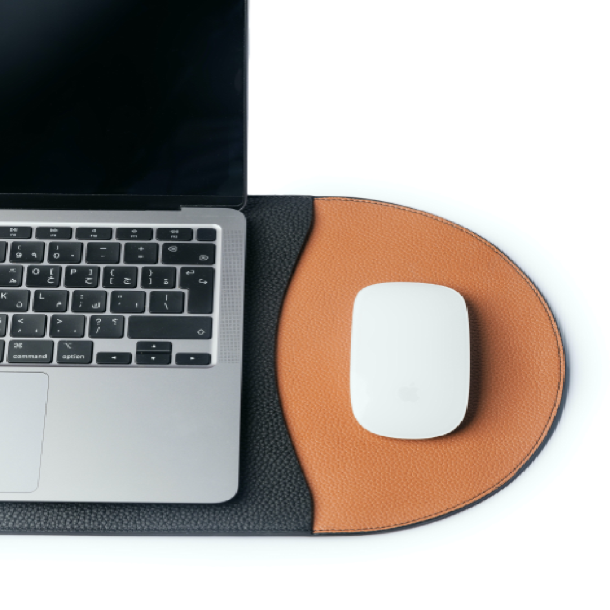 Black / Camel Leather Sleeve