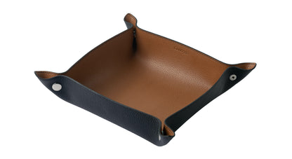 Black / Camel Leather Tray