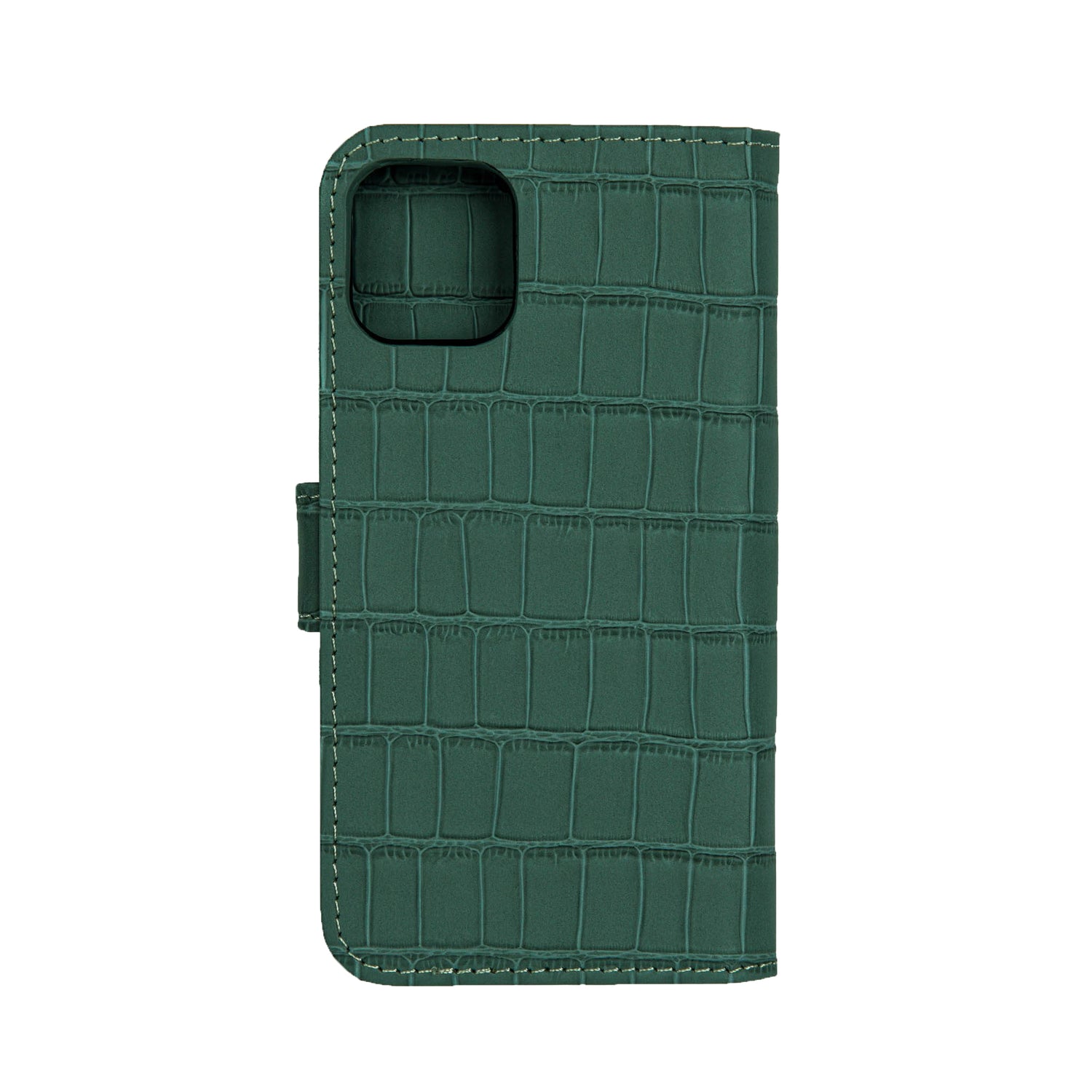Matte Royal Green Embossed Flip Crocodile Case