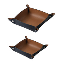 Black / Camel Leather Tray