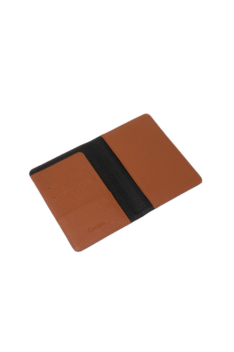 Black / Camel Passport Holder