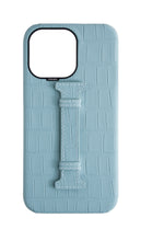 Matte Light Blue Embossed Crocodile Case