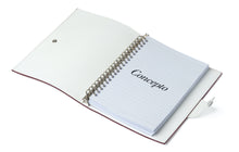 White / Maroon Qatar Notebook