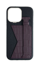 Matte Deep Purple Embossed Duo Crocodile Case