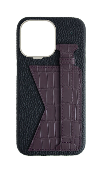 Matte Deep Purple Embossed Duo Crocodile Case