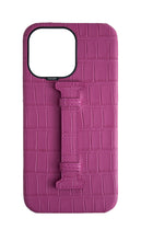 Matte Fuchsia Embossed Crocodile Case