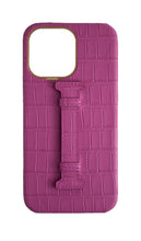 Matte Fuchsia Embossed Crocodile Case