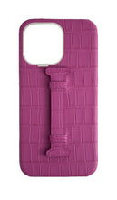 Matte Fuchsia Embossed Crocodile Case