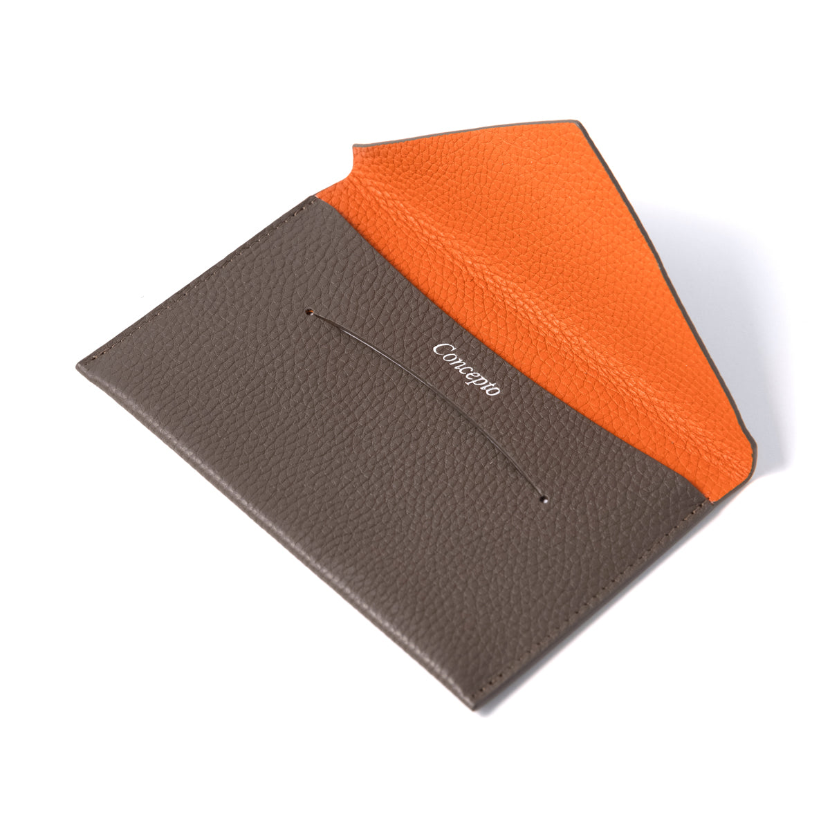 Taupe  / Orange Envelope