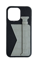 Matte Grey Embossed Duo Crocodile Case