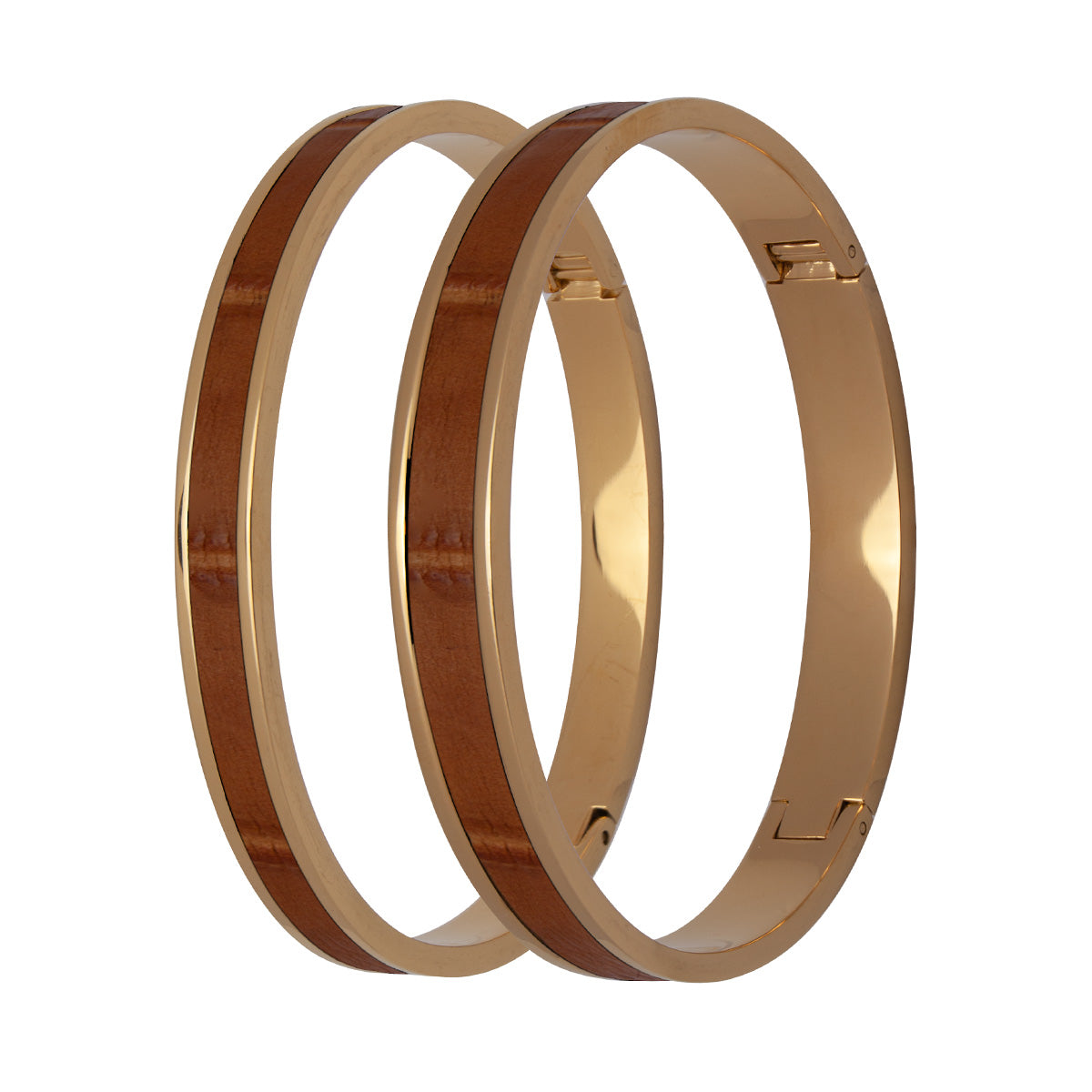 Camel Brown Genuine Crocodile Bracelet