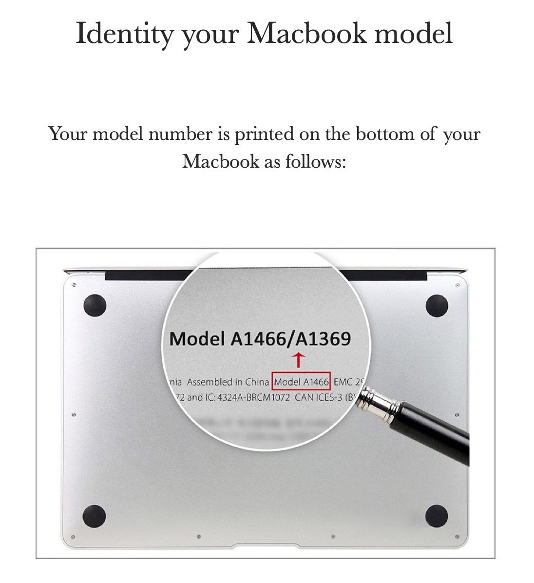 Black Embossed Crocodile Macbook Case