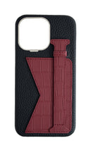 Matte Maroon Embossed Duo Crocodile Case