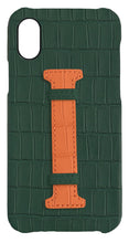 Orange Strap Embossed Crocodile Case