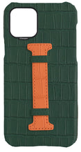 Orange Strap Embossed Crocodile Case