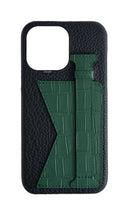 Matte Royal Green Embossed Duo Crocodile Case