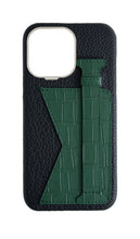Matte Royal Green Embossed Duo Crocodile Case
