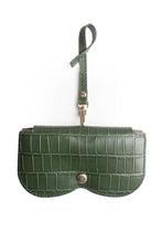 Midnight Green Embossed Sunglasses Holder